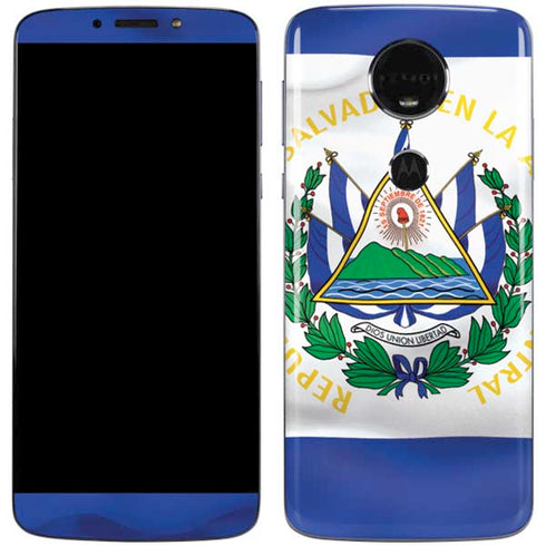 El Salvador Flag Moto E5 Plus Skin